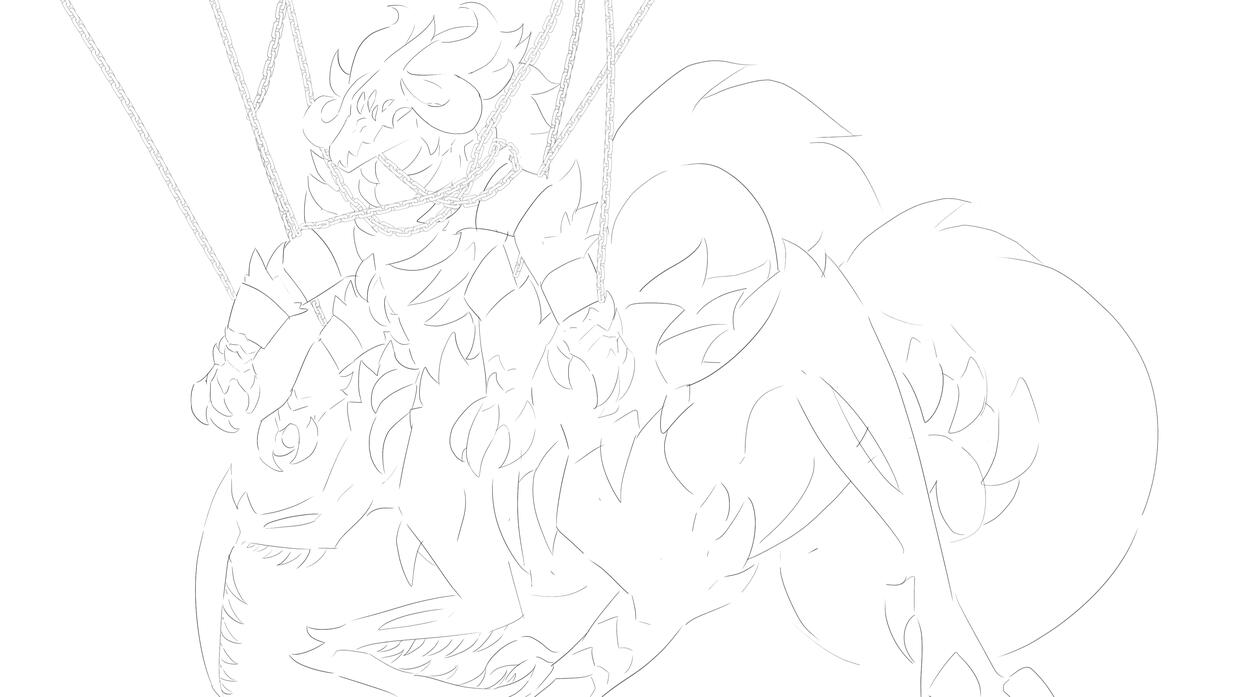 Zak Full-body Lineart